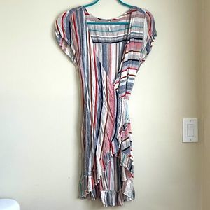 Free People Linen striped dress